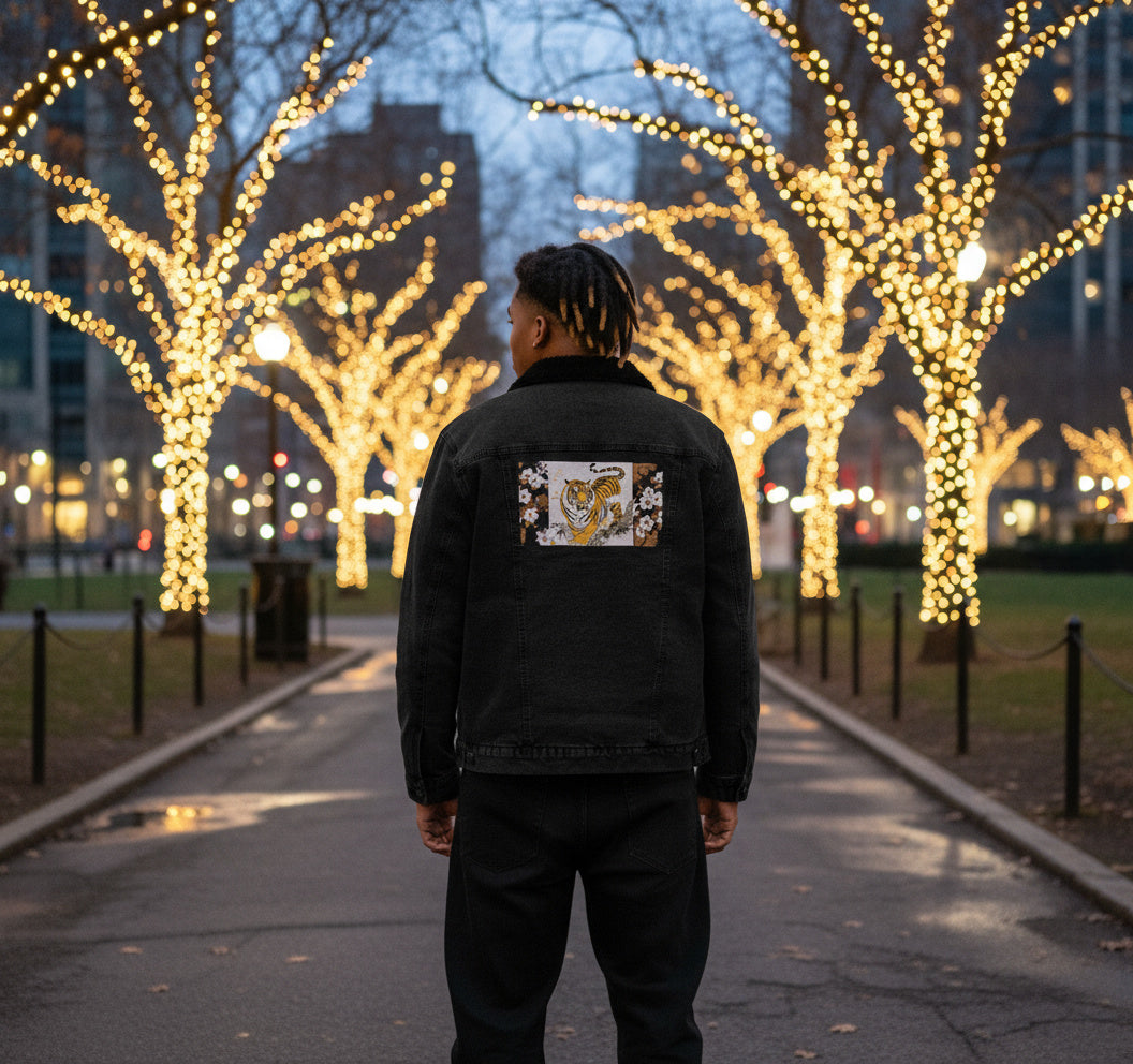 Mt. Tiger denim sherpa jacket
