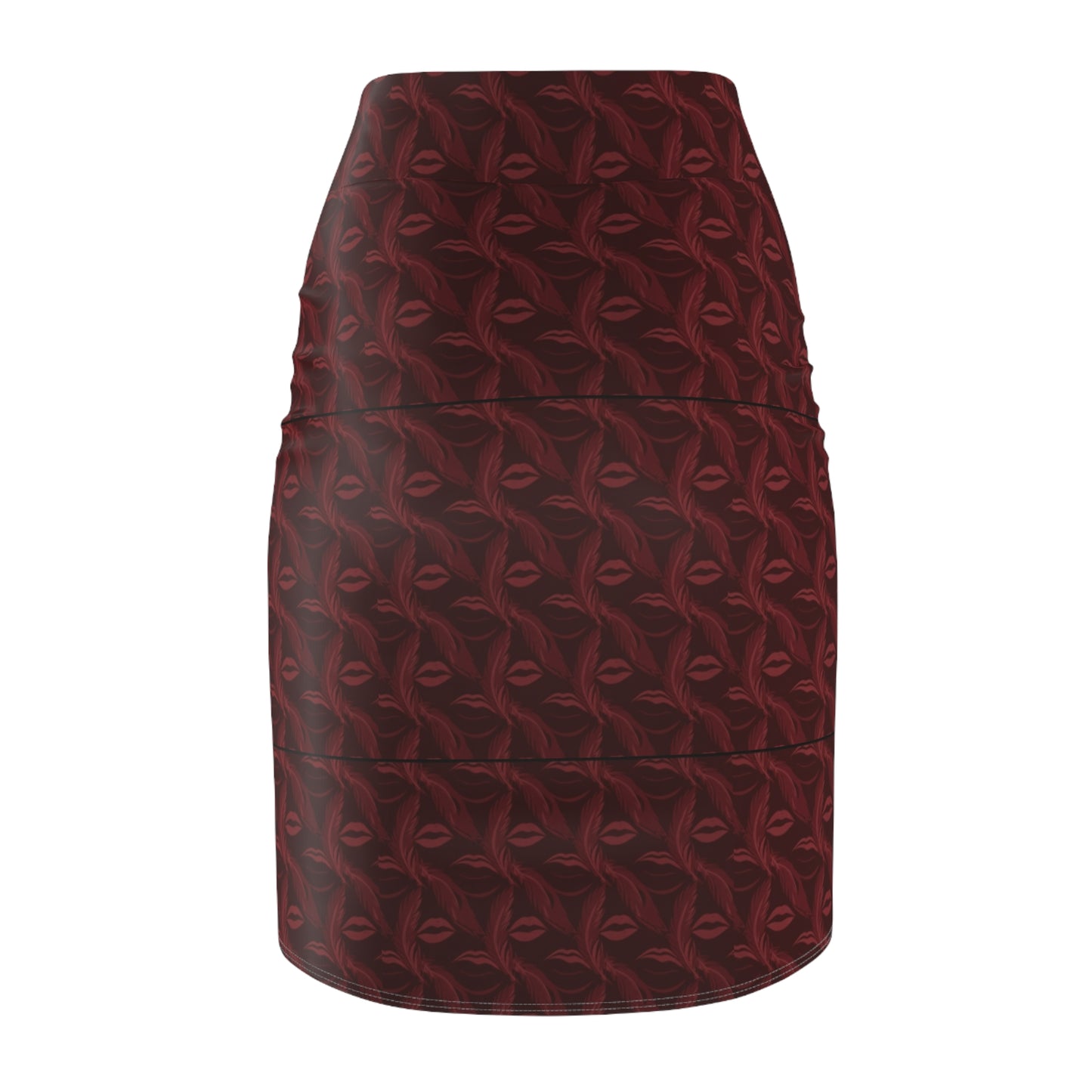 Burgundy Whispering Pencil Skirt