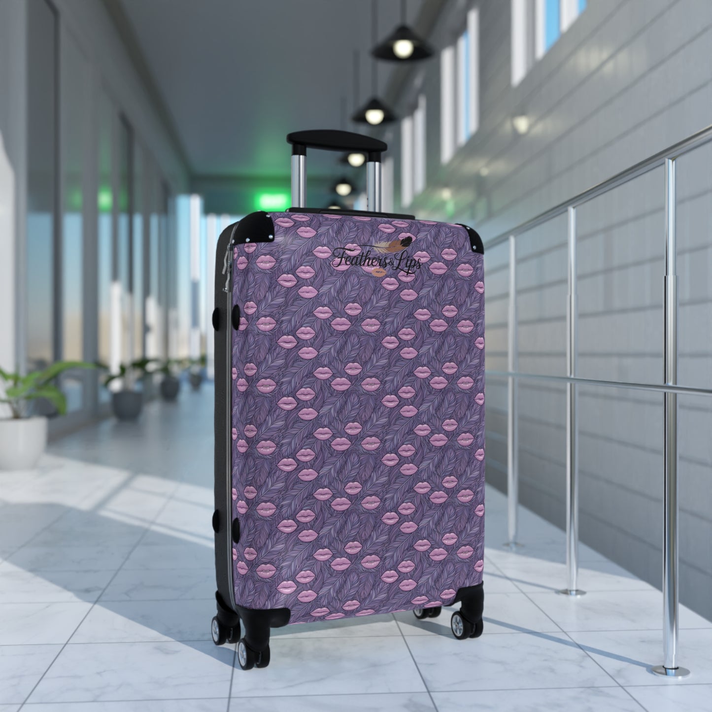 Purple Kisses Suitcase