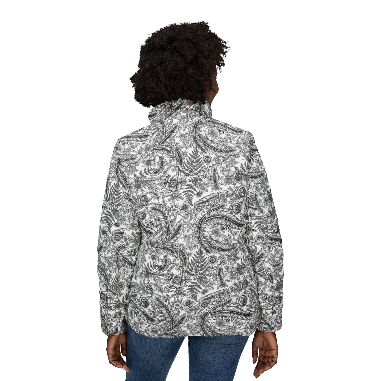 Bandana Feathers Puff Coat