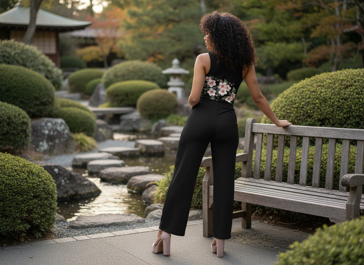 Comfort Cherry Blossom Pants