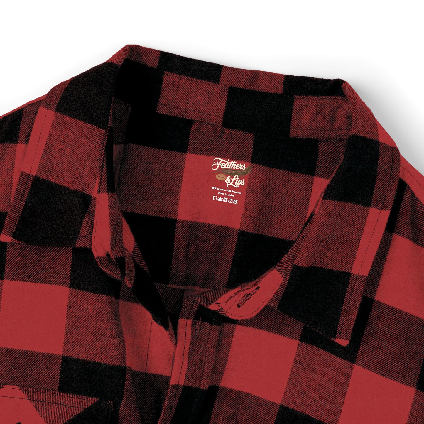 Plaid & Feathers Flannel Shirt