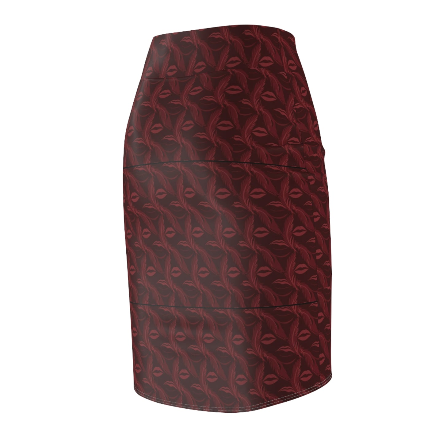 Burgundy Whispering Pencil Skirt