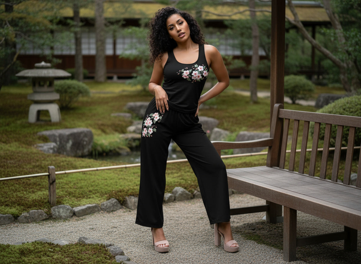 Comfort Cherry Blossom Pants