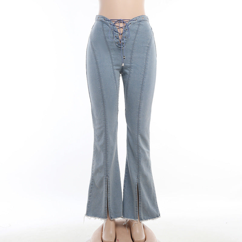 Lace me up bell bottoms