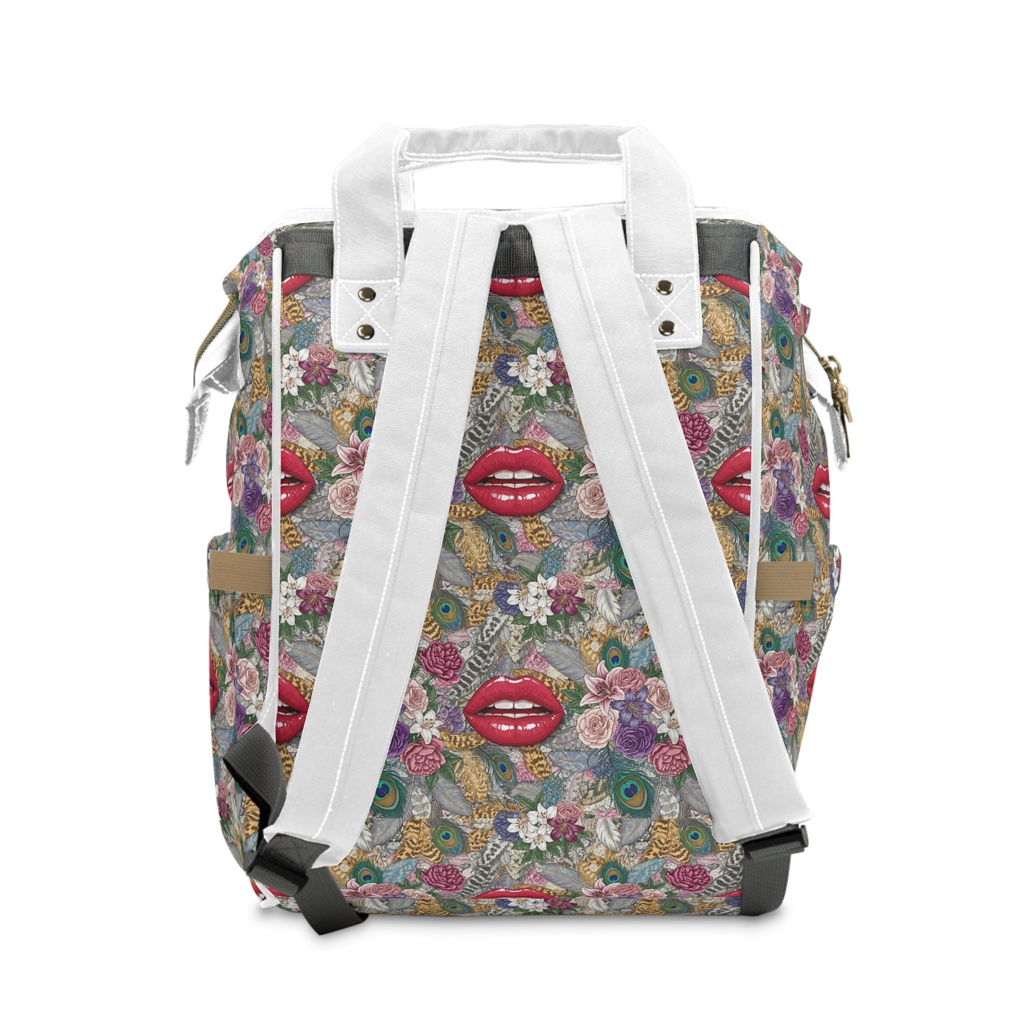 Flowers&Lips Diaper Backpack