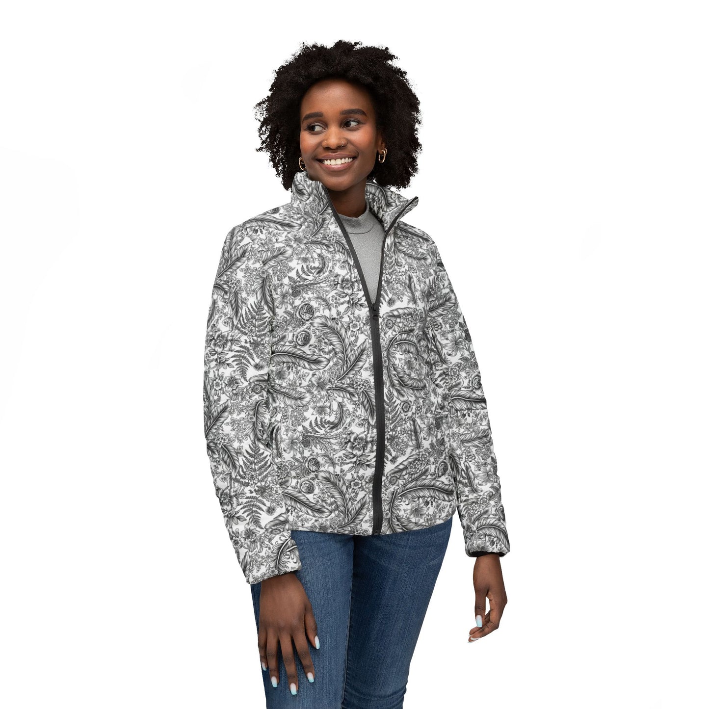Bandana Feathers Puff Coat