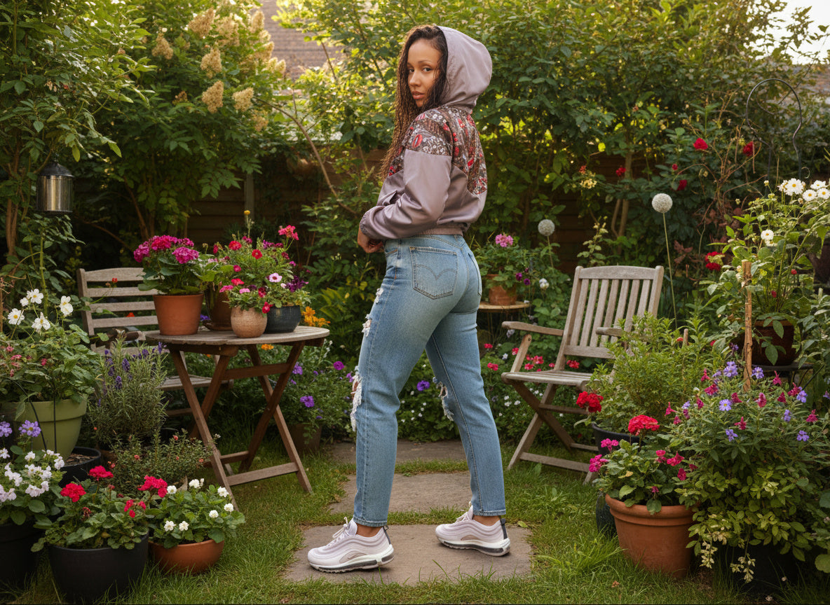 Kiss Da Athlete cropped windbreaker