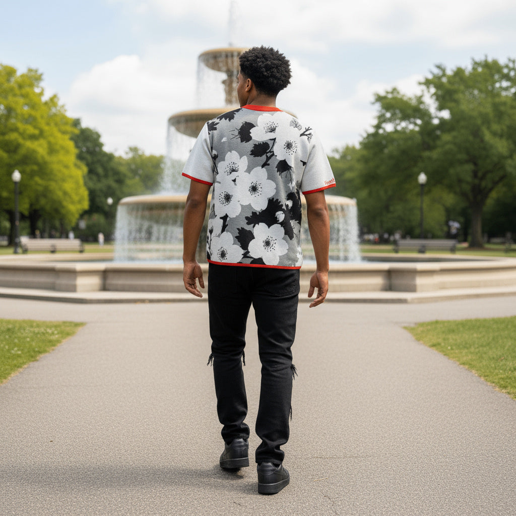 Asian Hawk Knitted classic tee