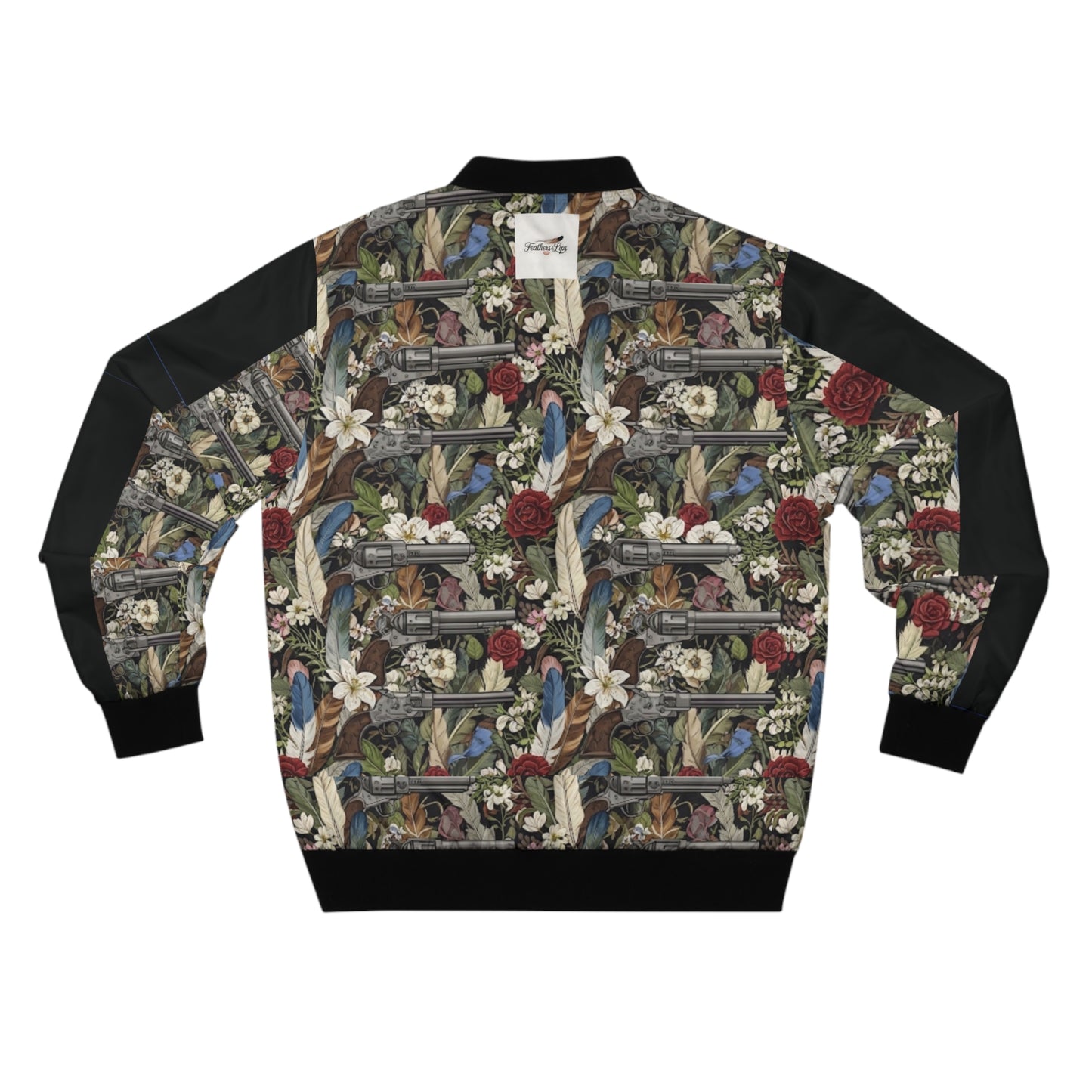 Flowers, Guns, & Feathers Men's Bomber Jacket