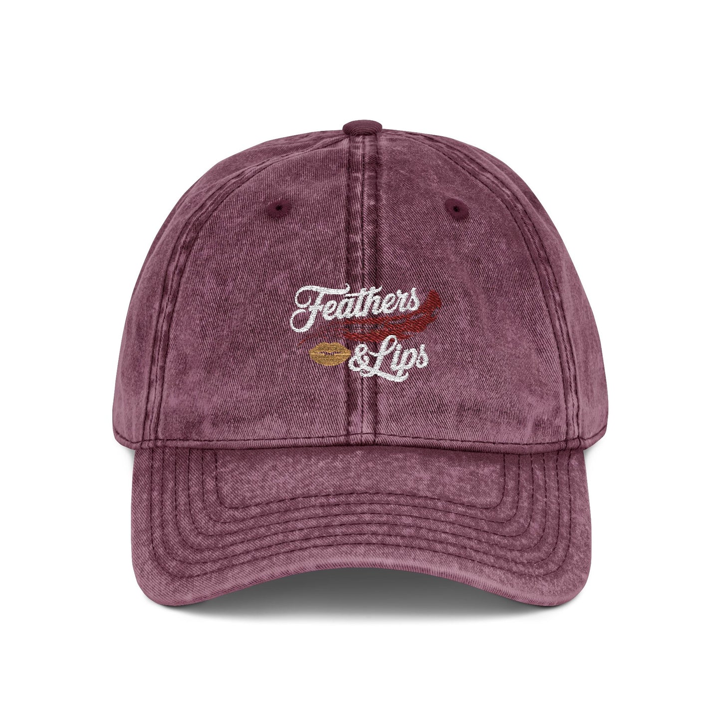 Feathers & Lips hat