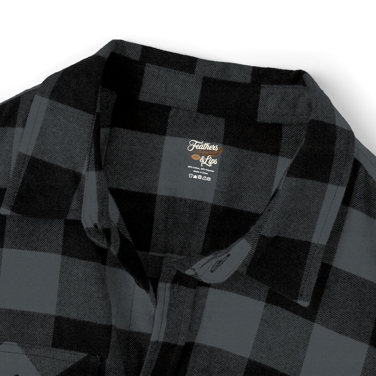 Plaid & Feathers Flannel Shirt