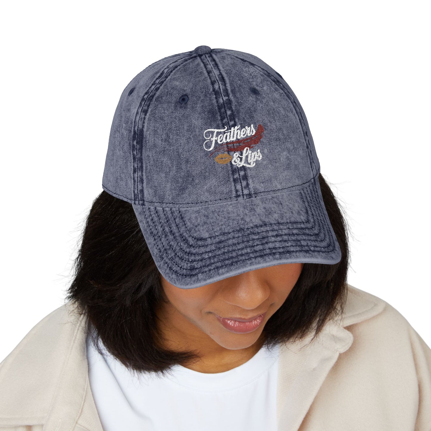 Feathers & Lips hat