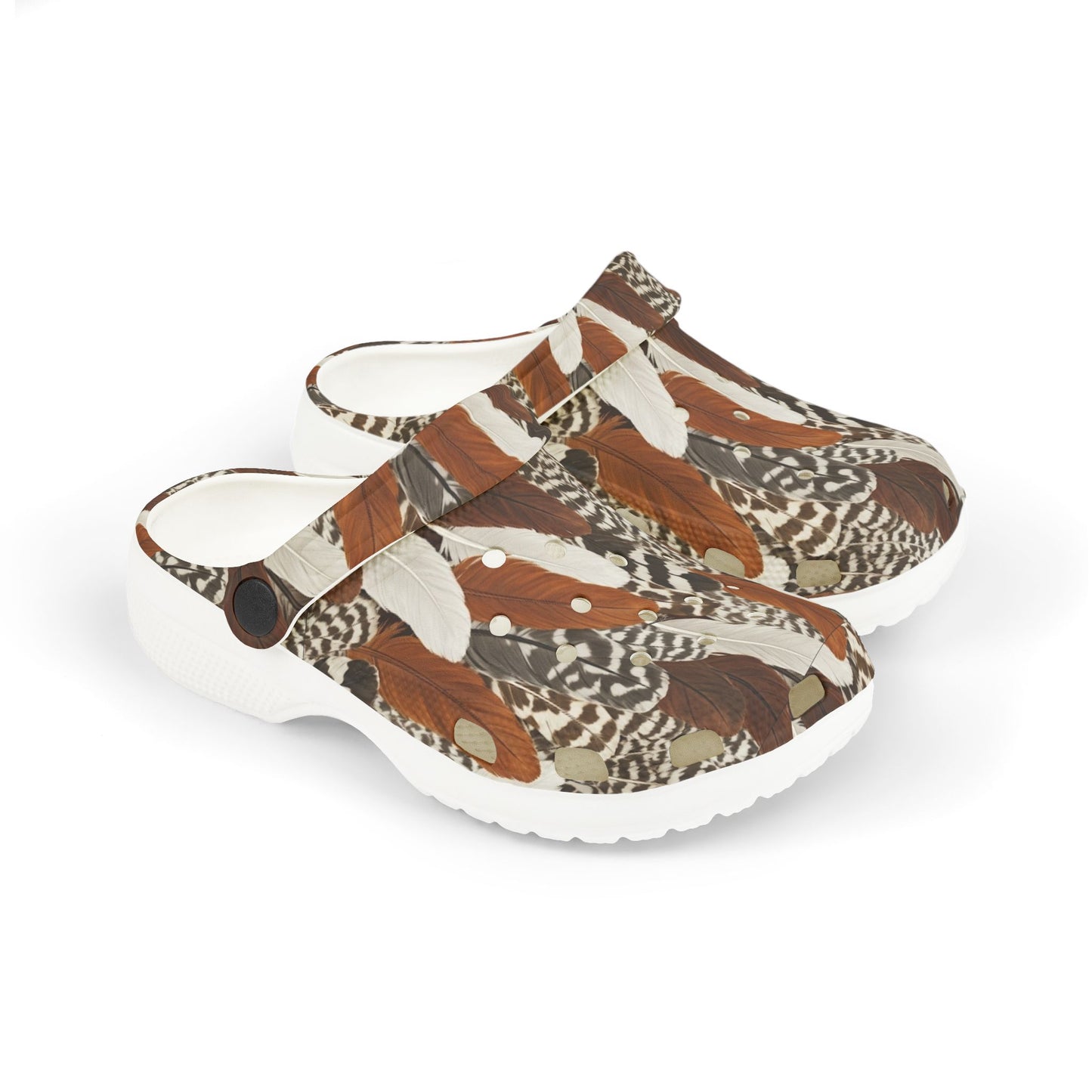 Camo Feathers Clogs for Kids
