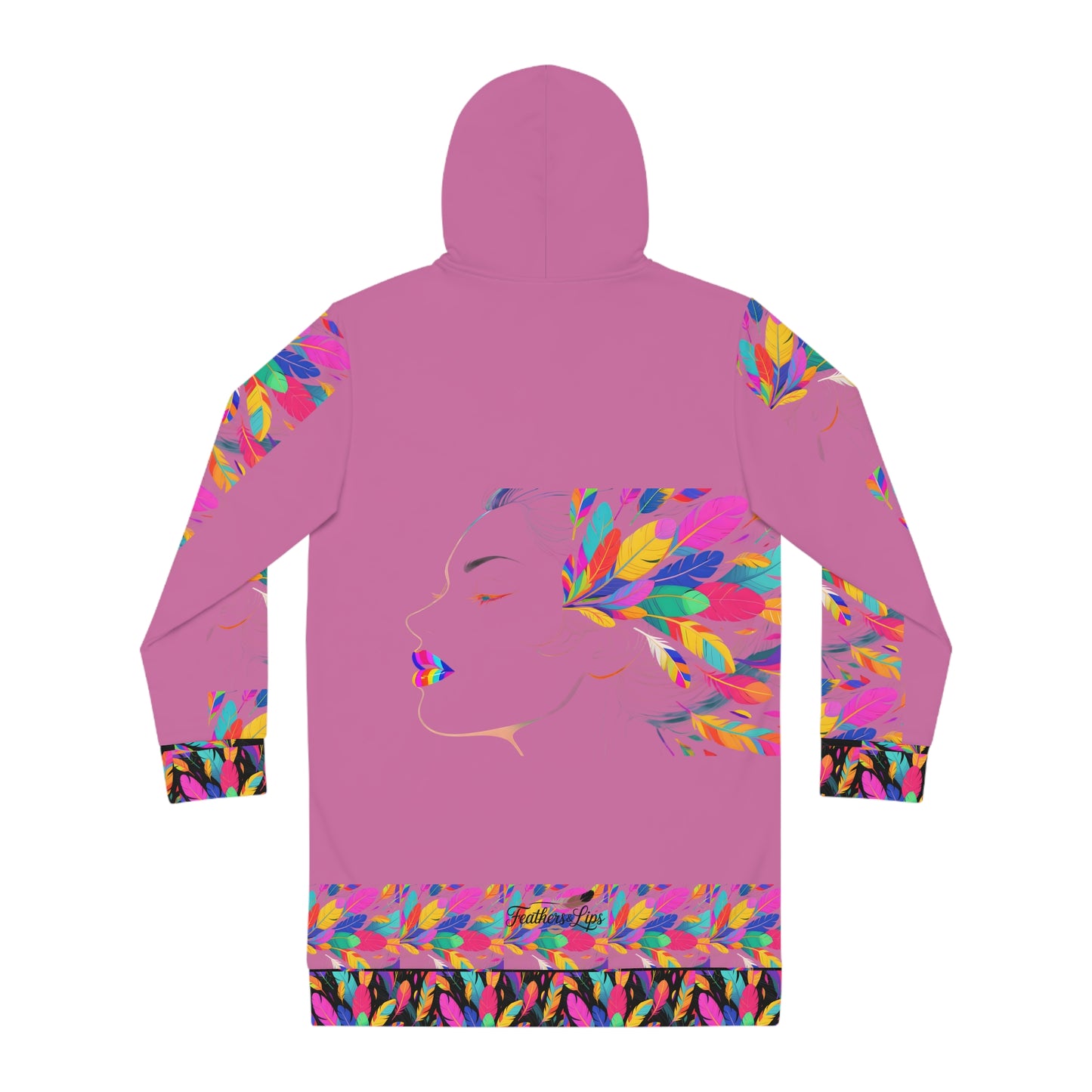 Rainbow Silhouette Hoodie Dress