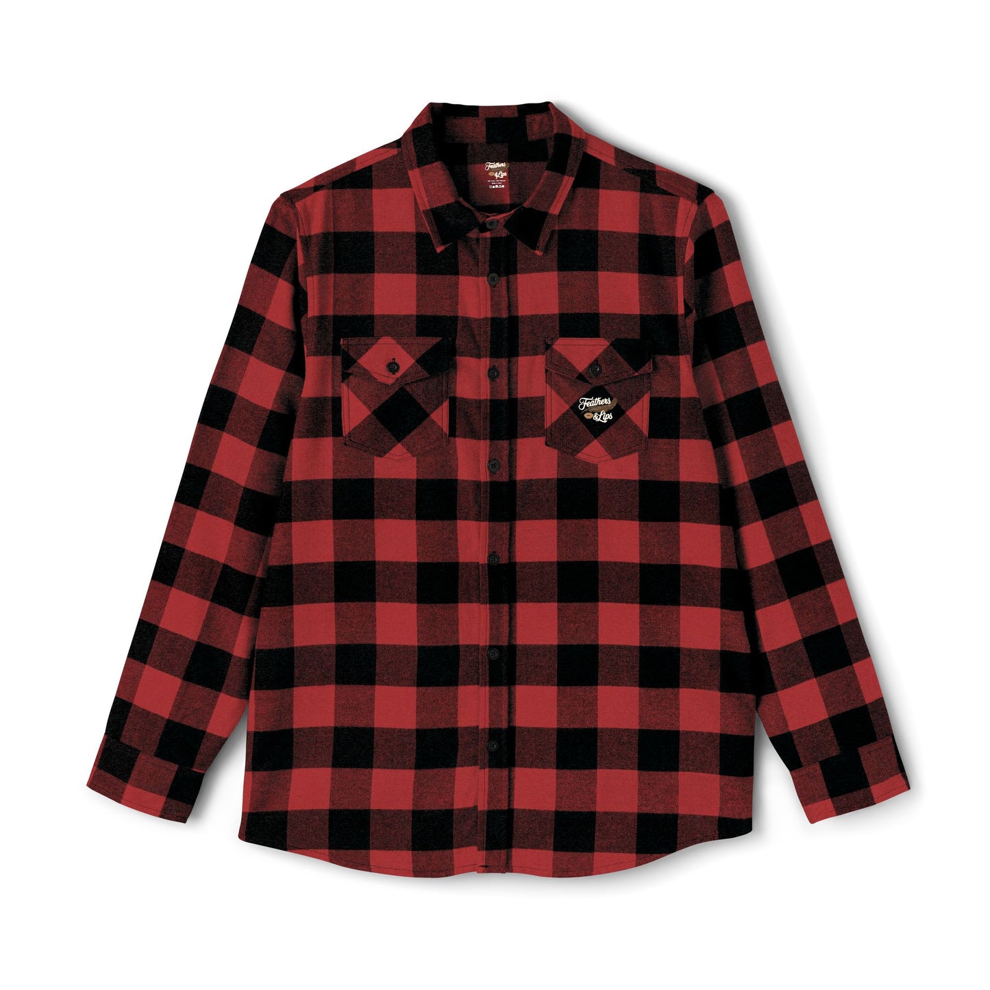 Plaid & Feathers Flannel Shirt