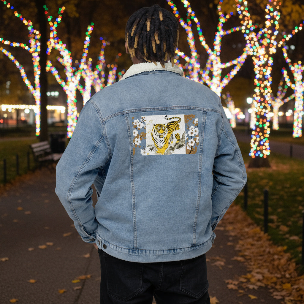 Mt. Tiger denim sherpa jacket