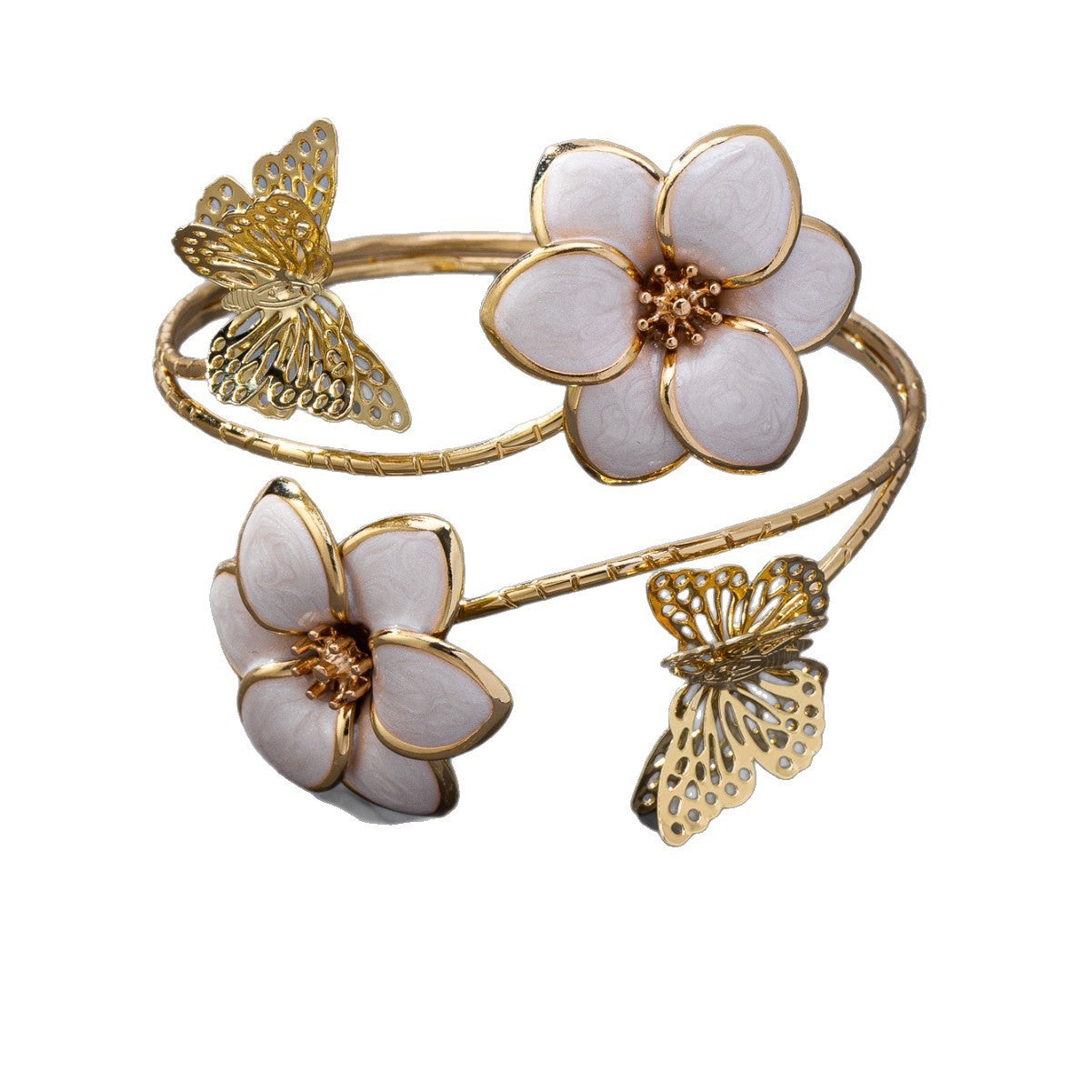 Fashion Flower Butterfly Bangle