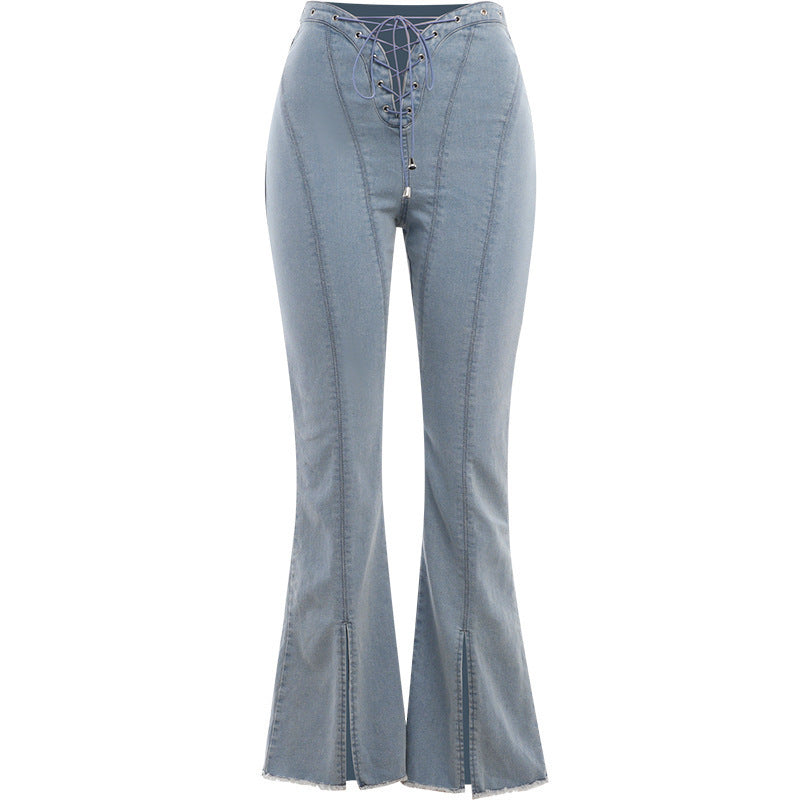 Lace me up bell bottoms