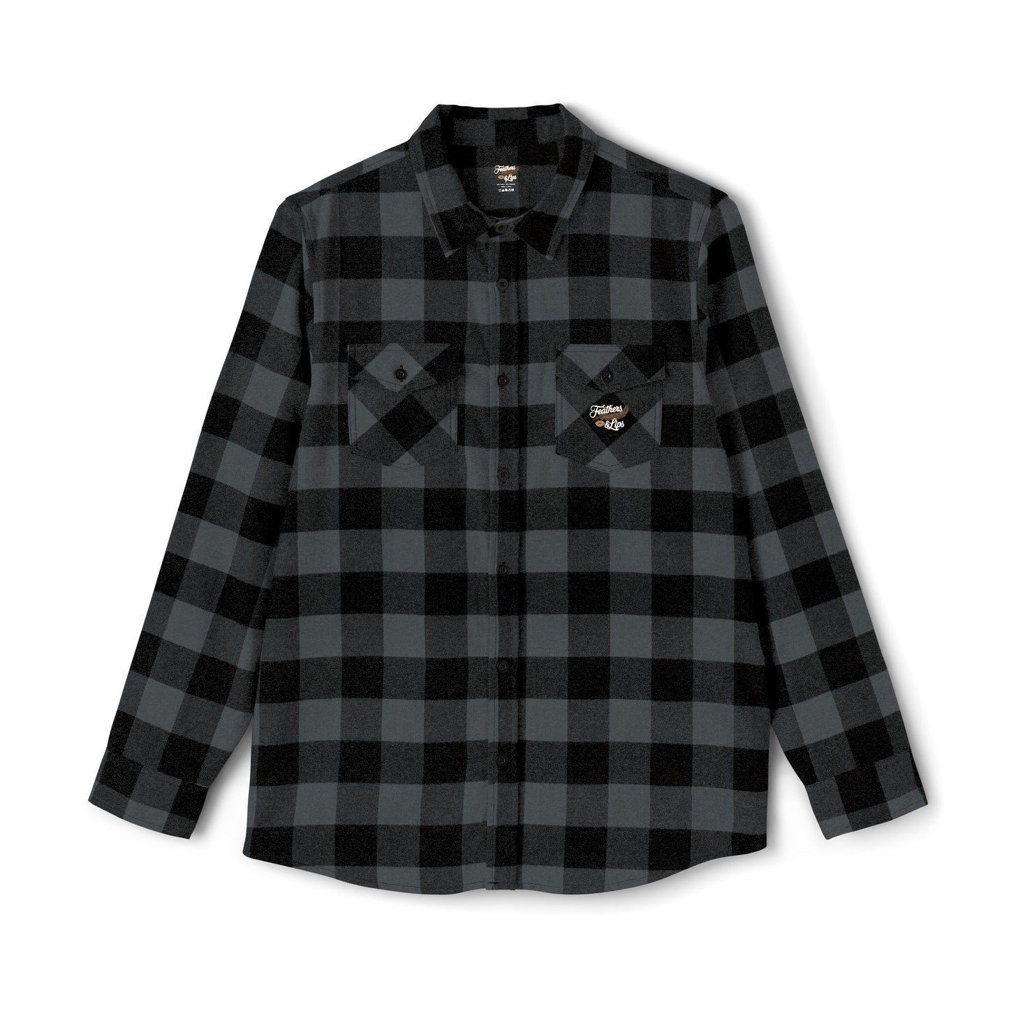 Plaid & Feathers Flannel Shirt