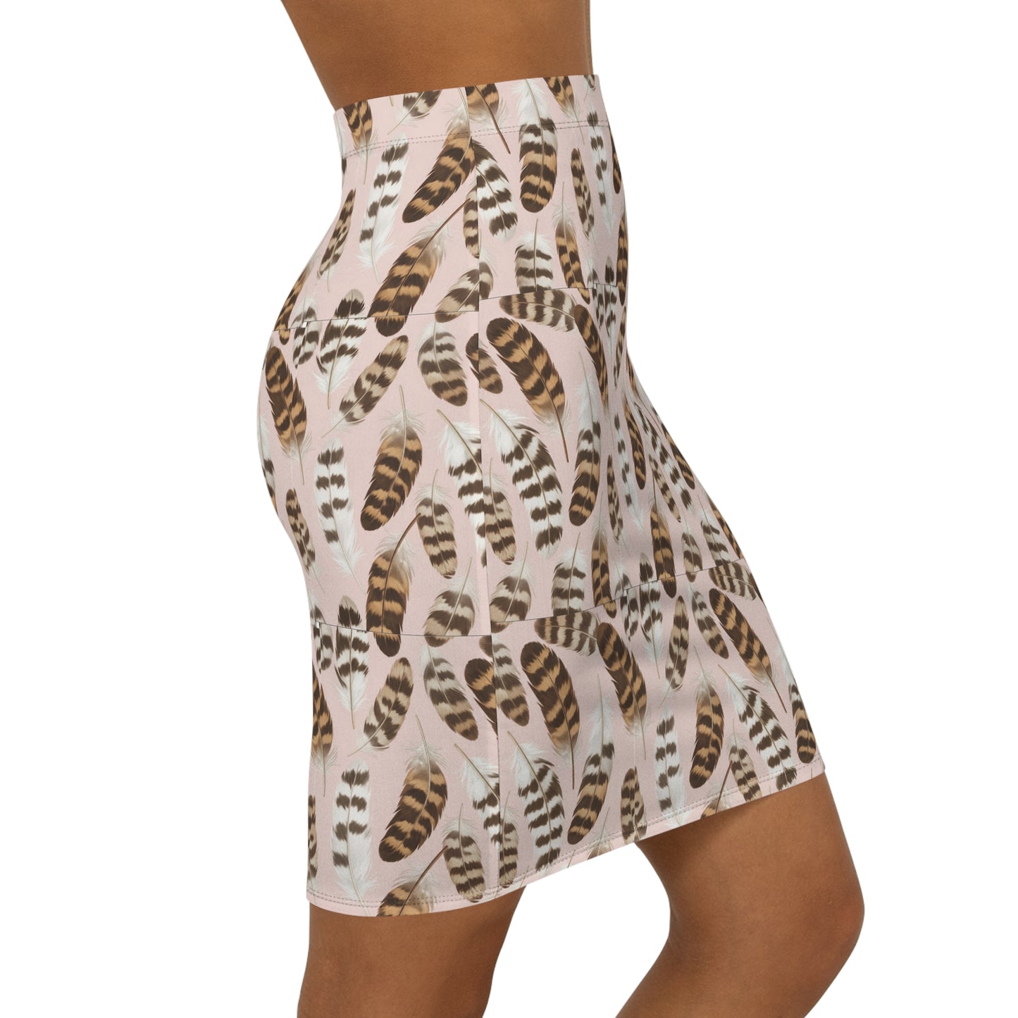 Pinky & Da Feathers Pencil Skirt