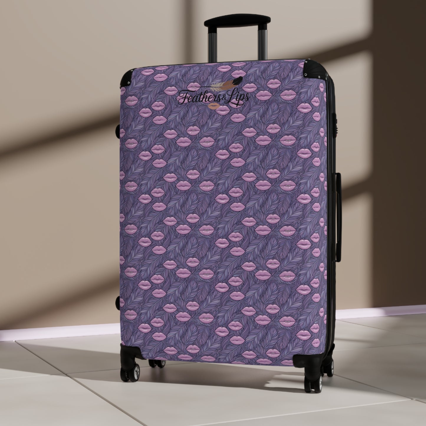 Purple Kisses Suitcase