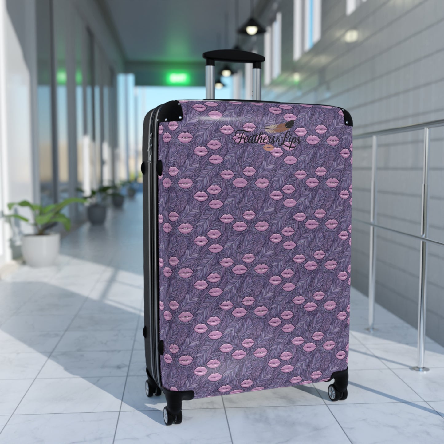 Purple Kisses Suitcase