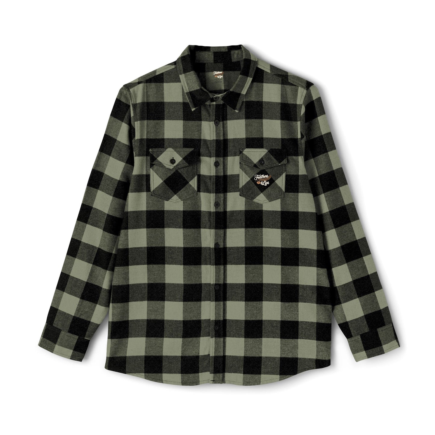 Plaid & Feathers Flannel Shirt