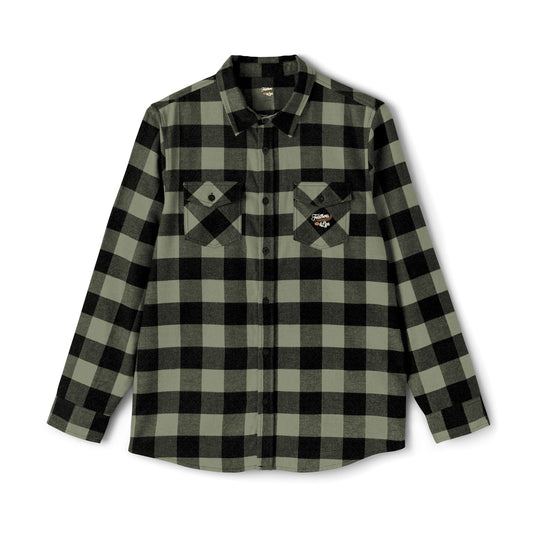 Plaid & Feathers Flannel Shirt