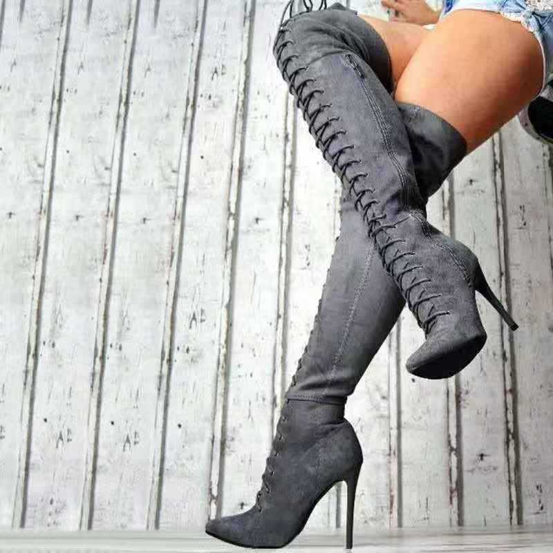 Sueded Up Stiletto Boots