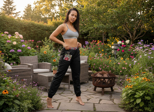 Flowers&Lips track pants