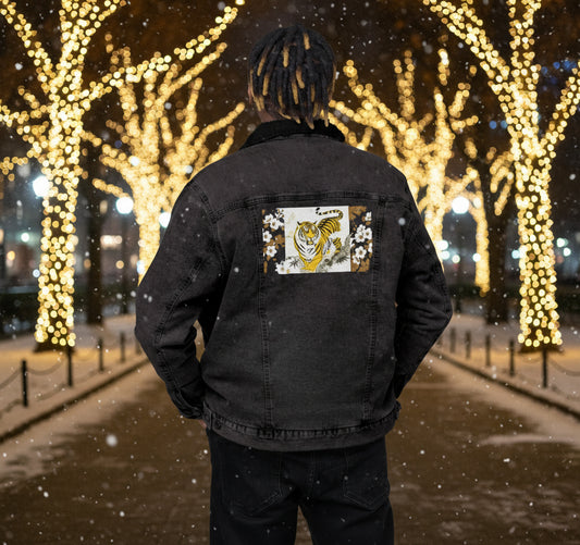 Mt. Tiger denim sherpa jacket