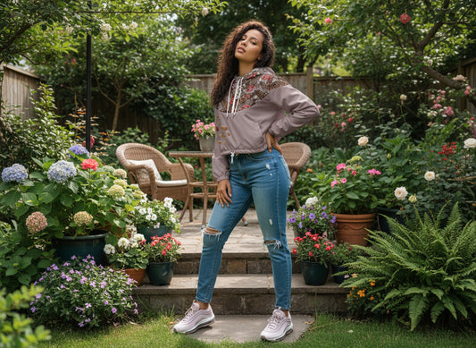 Kiss Da Athlete cropped windbreaker