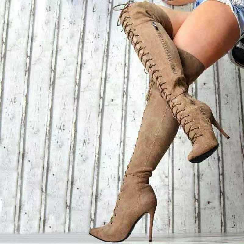 Sueded Up Stiletto Boots